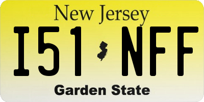 NJ license plate I51NFF