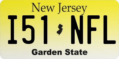 NJ license plate I51NFL