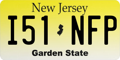 NJ license plate I51NFP