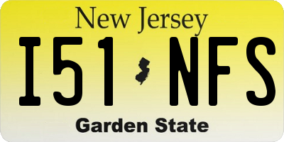 NJ license plate I51NFS