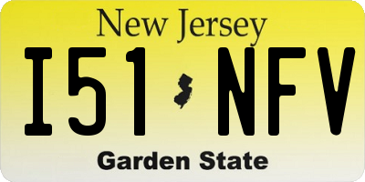 NJ license plate I51NFV
