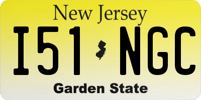 NJ license plate I51NGC