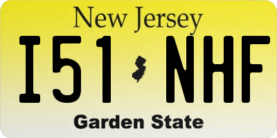 NJ license plate I51NHF
