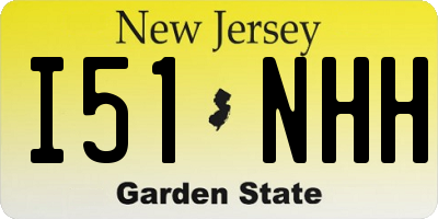 NJ license plate I51NHH
