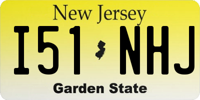 NJ license plate I51NHJ