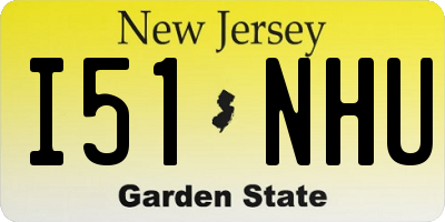 NJ license plate I51NHU