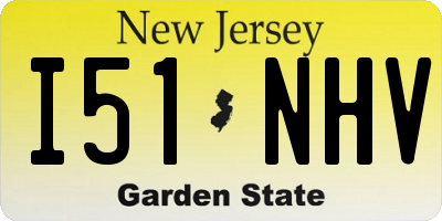 NJ license plate I51NHV