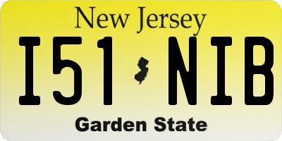 NJ license plate I51NIB