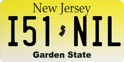 NJ license plate I51NIL