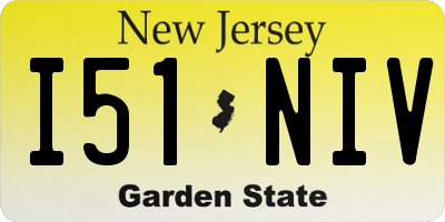 NJ license plate I51NIV