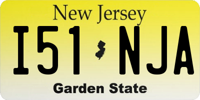 NJ license plate I51NJA