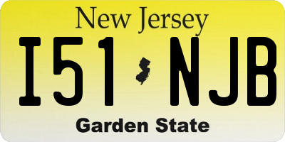 NJ license plate I51NJB