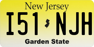 NJ license plate I51NJH