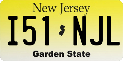 NJ license plate I51NJL