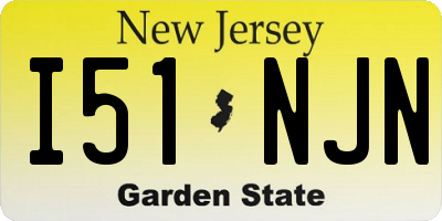 NJ license plate I51NJN