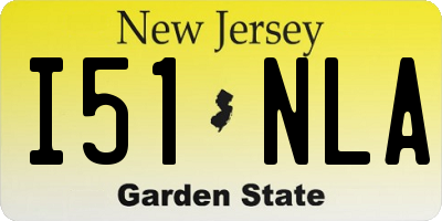 NJ license plate I51NLA