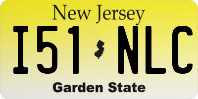 NJ license plate I51NLC