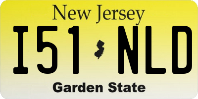 NJ license plate I51NLD