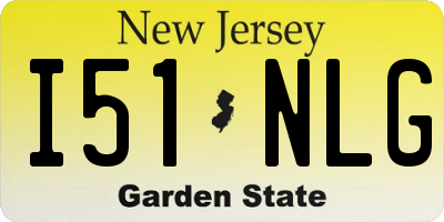 NJ license plate I51NLG