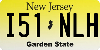 NJ license plate I51NLH