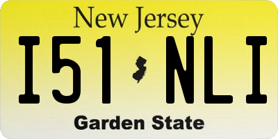 NJ license plate I51NLI