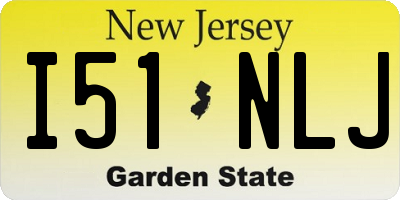 NJ license plate I51NLJ