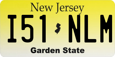 NJ license plate I51NLM
