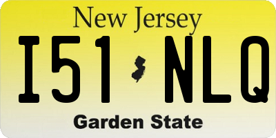 NJ license plate I51NLQ