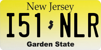 NJ license plate I51NLR