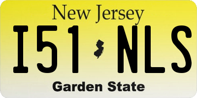 NJ license plate I51NLS