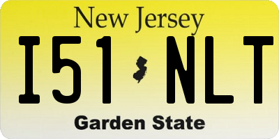 NJ license plate I51NLT