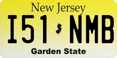 NJ license plate I51NMB