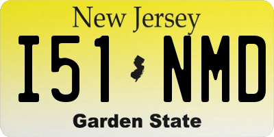 NJ license plate I51NMD