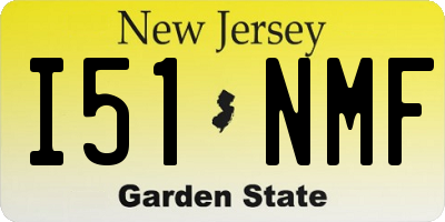 NJ license plate I51NMF