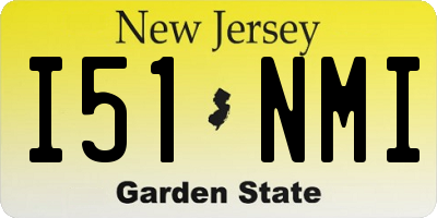 NJ license plate I51NMI