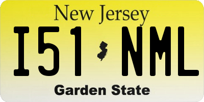 NJ license plate I51NML