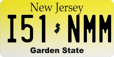 NJ license plate I51NMM