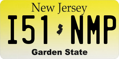 NJ license plate I51NMP