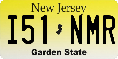 NJ license plate I51NMR