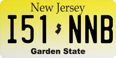 NJ license plate I51NNB