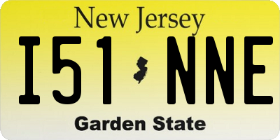 NJ license plate I51NNE