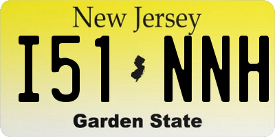 NJ license plate I51NNH