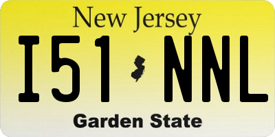 NJ license plate I51NNL