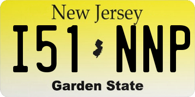 NJ license plate I51NNP