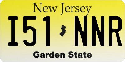 NJ license plate I51NNR