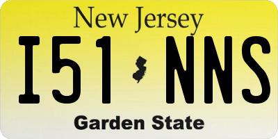 NJ license plate I51NNS