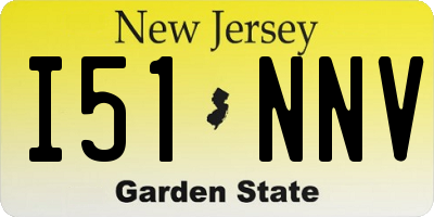 NJ license plate I51NNV