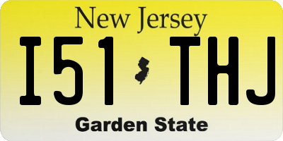 NJ license plate I51THJ