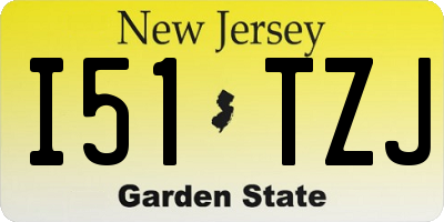 NJ license plate I51TZJ