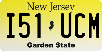 NJ license plate I51UCM